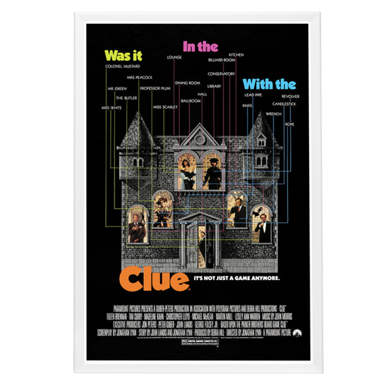 "Clue" (1985) Framed Movie Poster