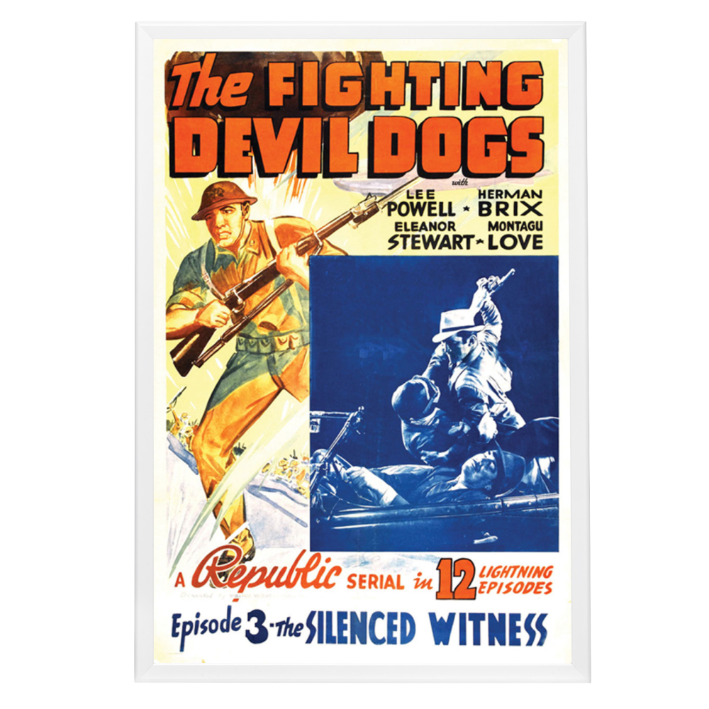 "Fighting Devil Dogs" (1938) Framed Movie Poster