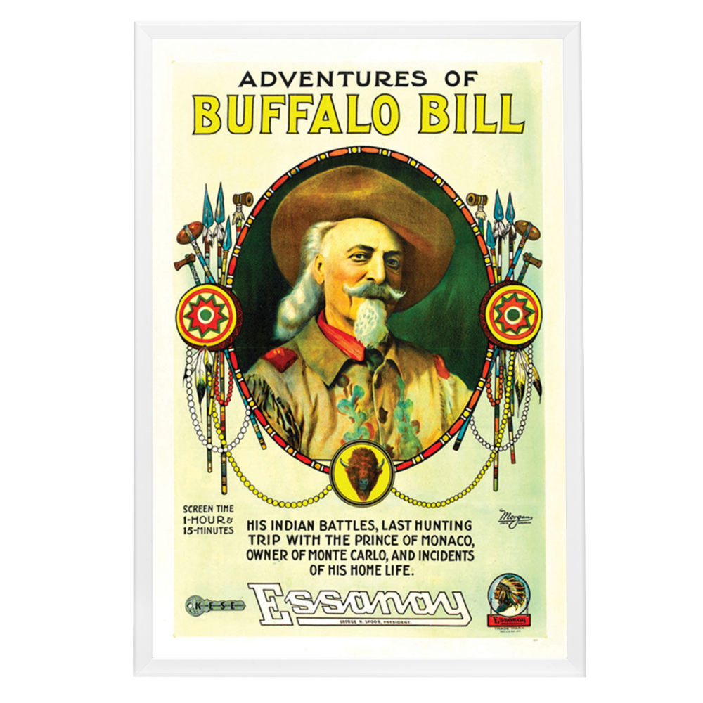 "Adventures Of Buffalo Bill" (1917) Framed Movie Poster