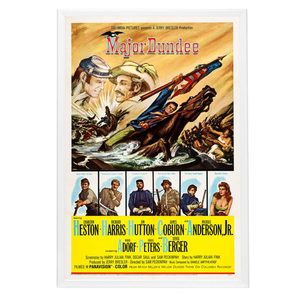 "Major Dundee" (1965) Framed Movie Poster