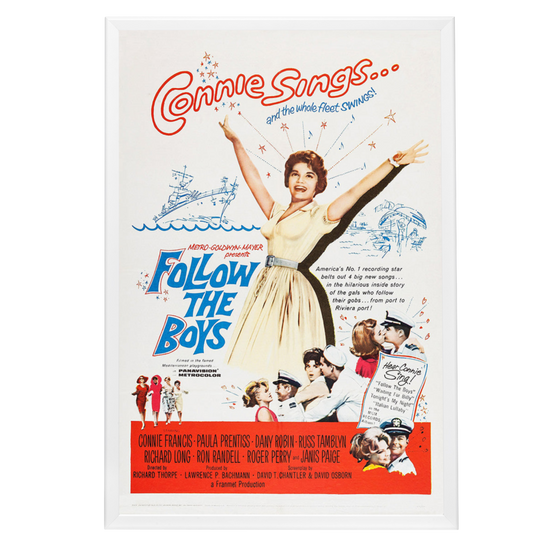 "Follow The Boys" (1963) Framed Movie Poster