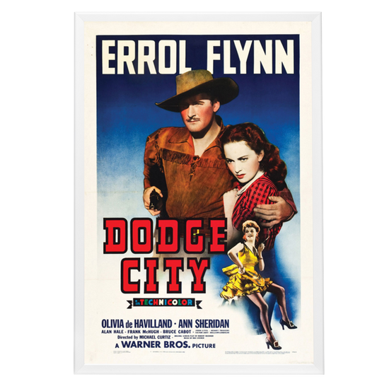 "Dodge City" (1939) Framed Movie Poster