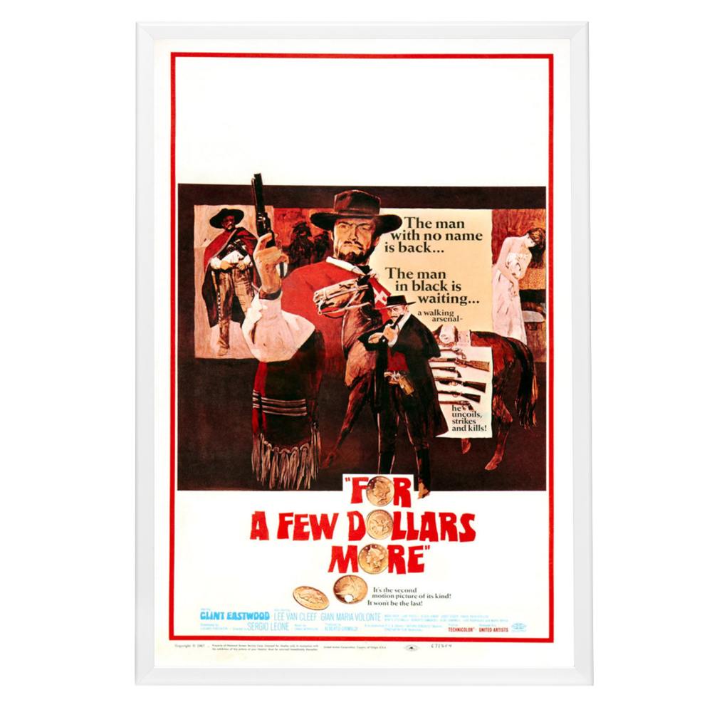 "For A Few Dollars More" (1965) Framed Movie Poster