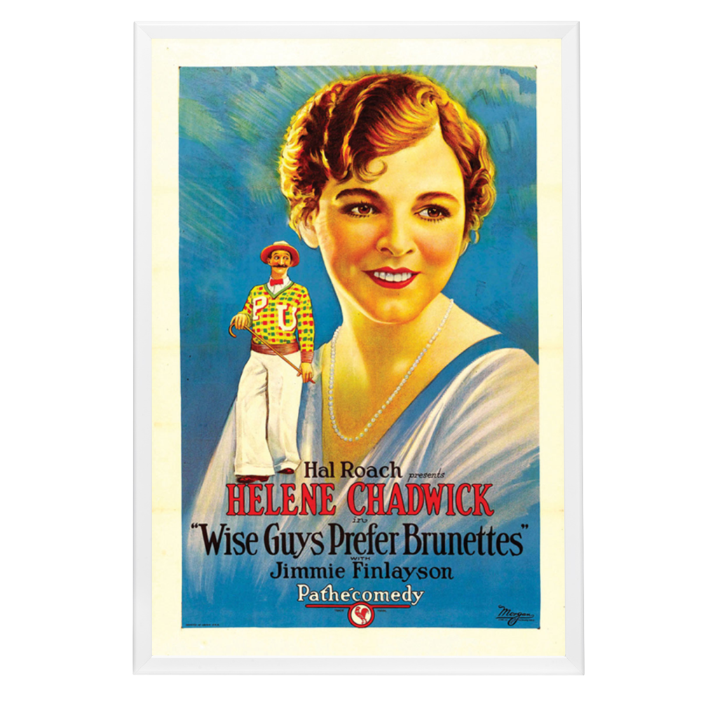 "Wise Guys Prefer Brunettes" (1926) Framed Movie Poster