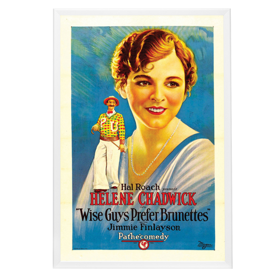 "Wise Guys Prefer Brunettes" (1926) Framed Movie Poster