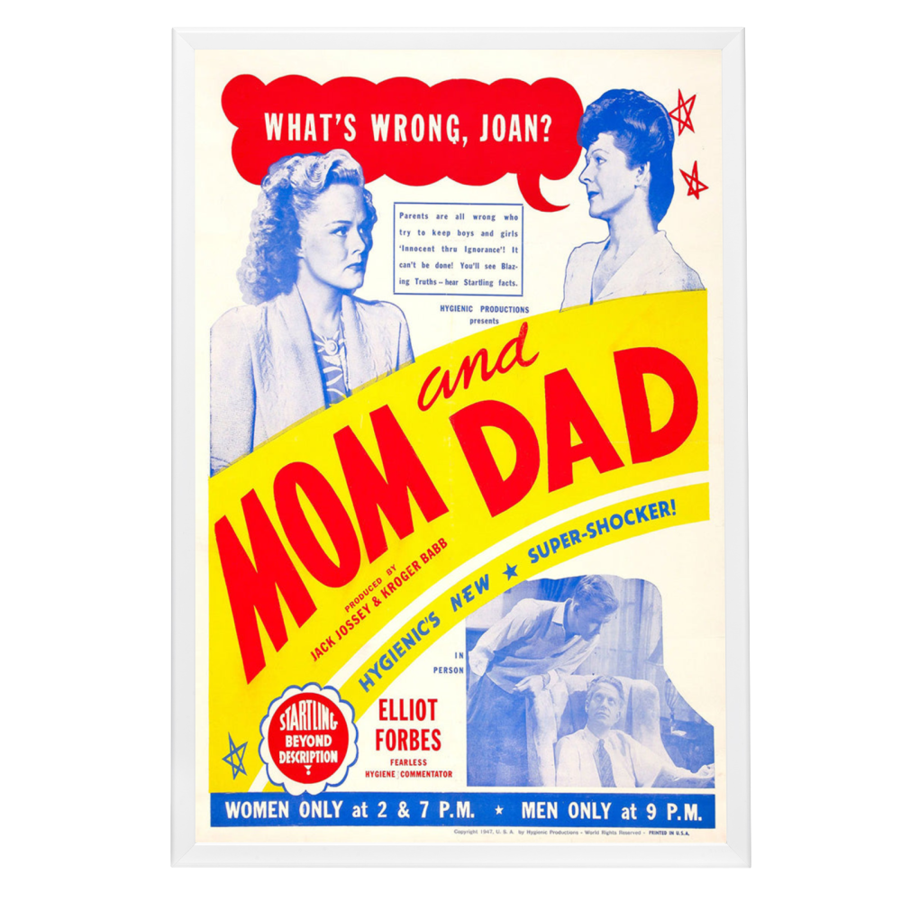 "Mom And Dad" (1945) Framed Movie Poster