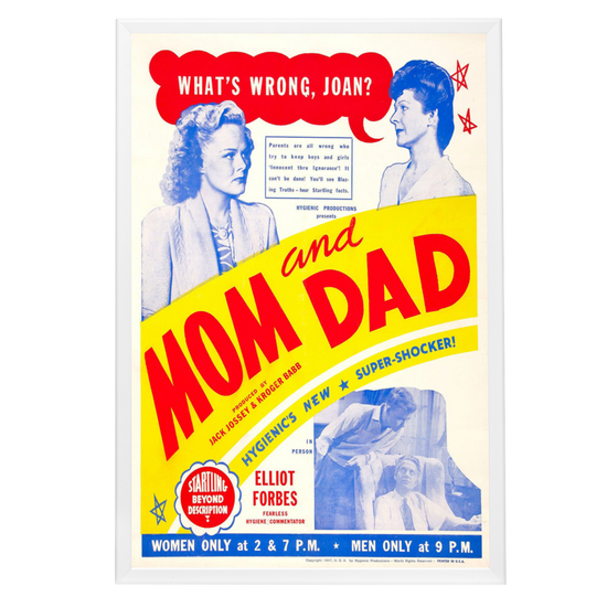 "Mom And Dad" (1945) Framed Movie Poster