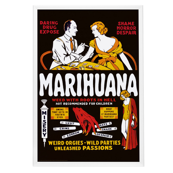 "Marihuana" (1936) Framed Movie Poster