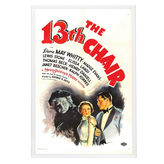 "Thirteenth Chair" (1937) Framed Movie Poster