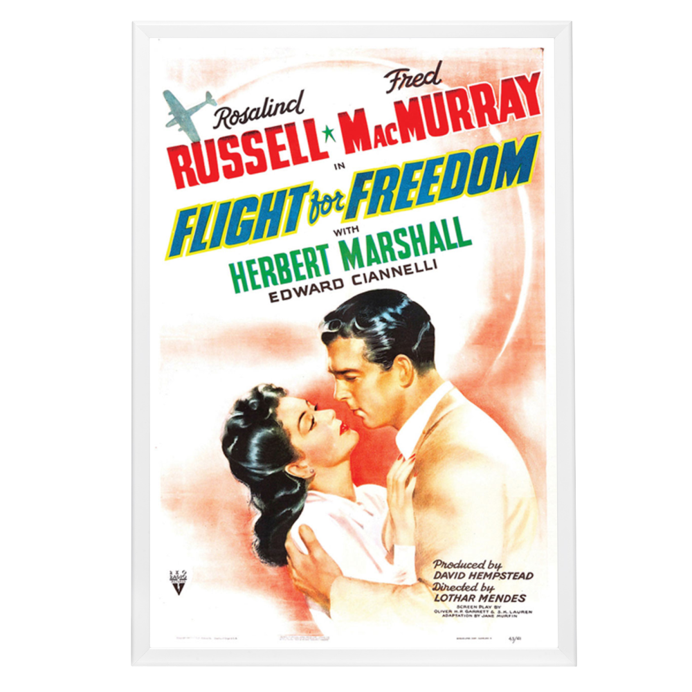 "Flight For Freedom" (1943) Framed Movie Poster