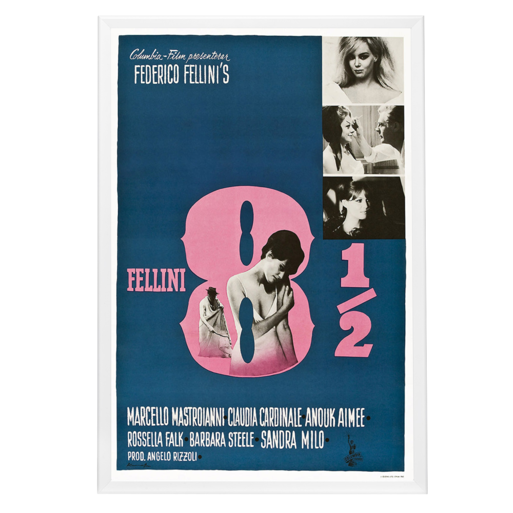 "8 1/2" (1963) Framed Movie Poster
