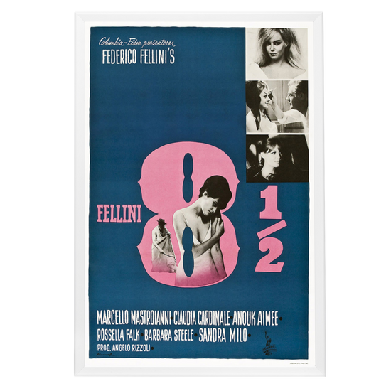 "8 1/2" (1963) Framed Movie Poster