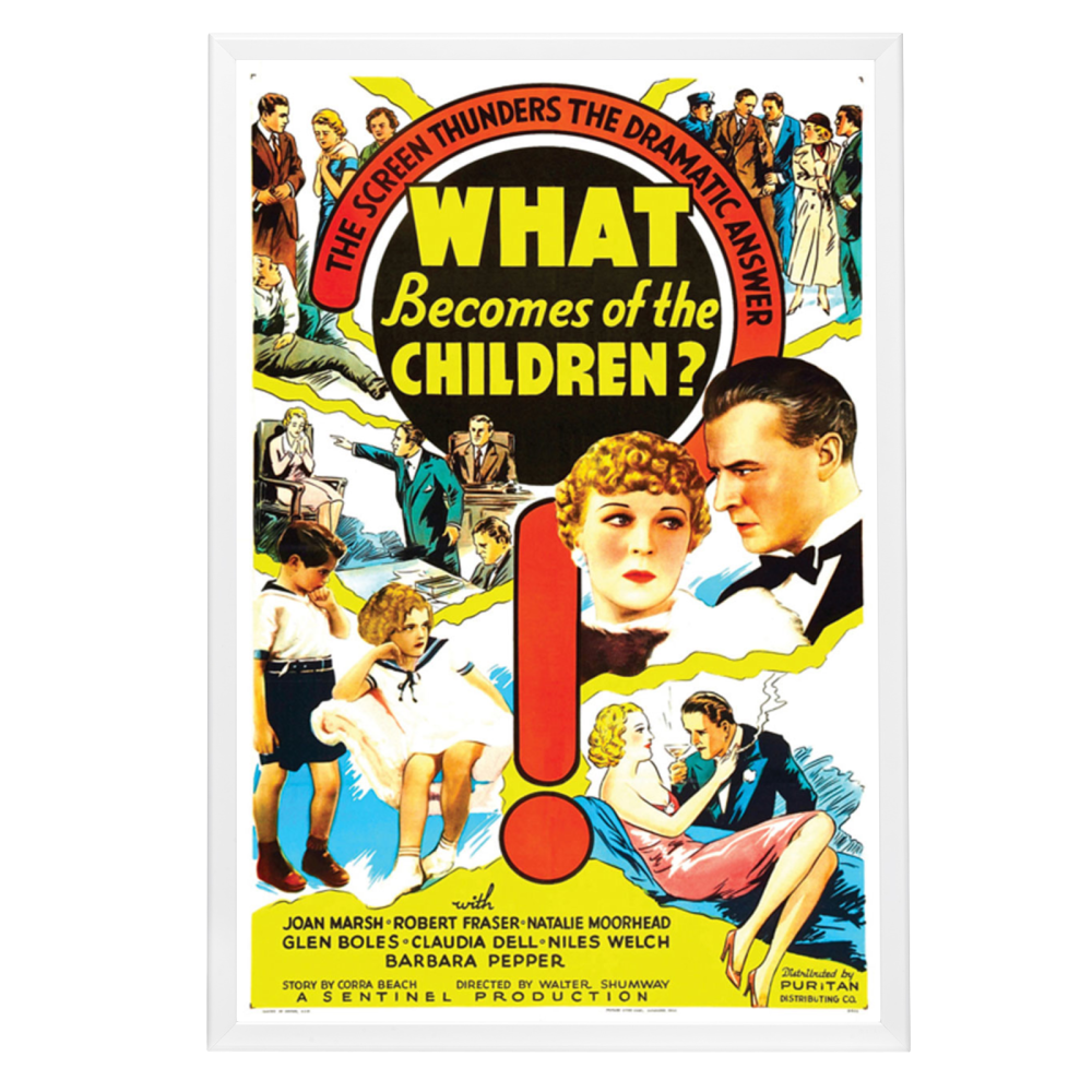 "What Becomes Of The children" (1936) Framed Movie Poster