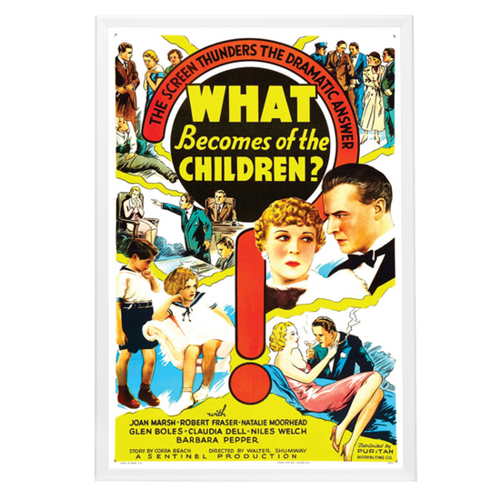 "What Becomes Of The children" (1936) Framed Movie Poster