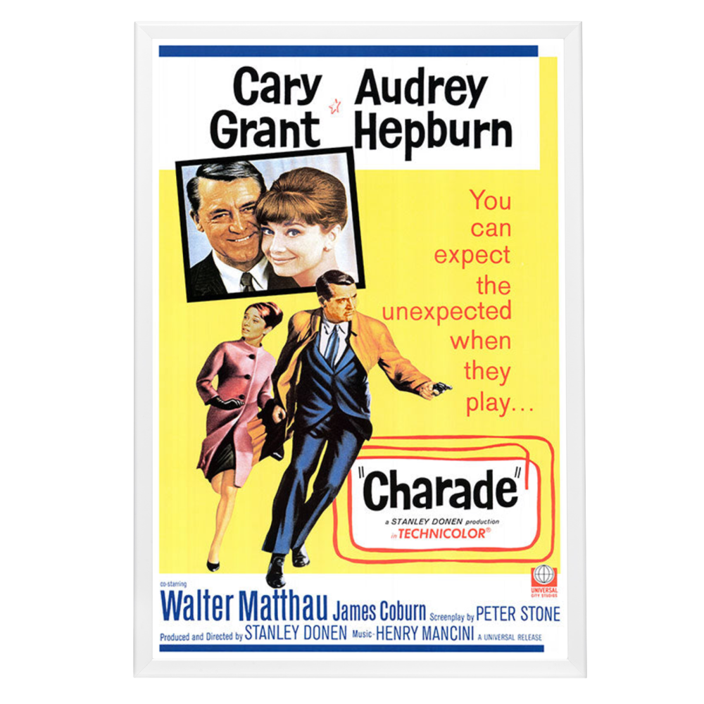 "Charade" (1963) Framed Movie Poster