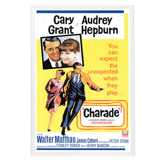 "Charade" (1963) Framed Movie Poster