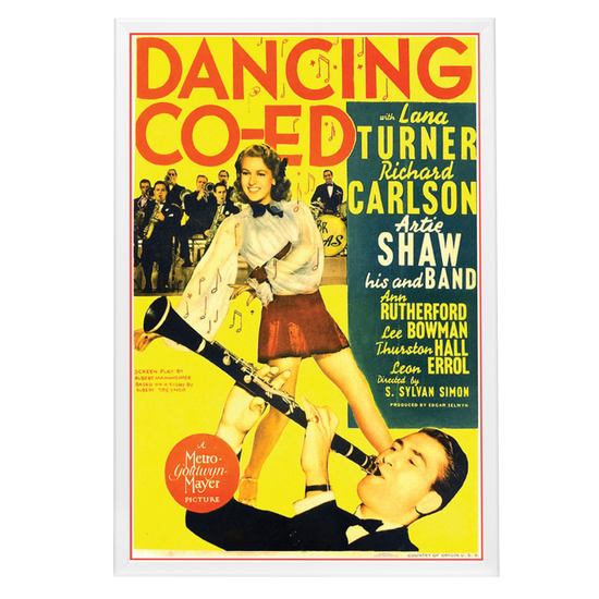 "Dancing Co-Ed" (1939) Framed Movie Poster