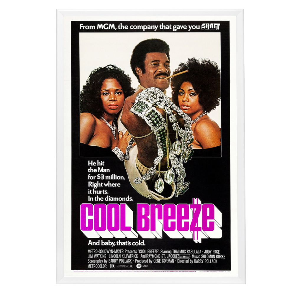 "Cool Breeze" (1972) Framed Movie Poster