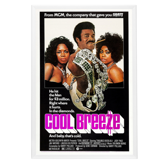 "Cool Breeze" (1972) Framed Movie Poster