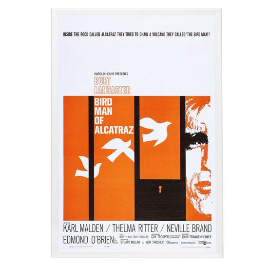 "Birdman Of Alcatraz" (1962) Framed Movie Poster