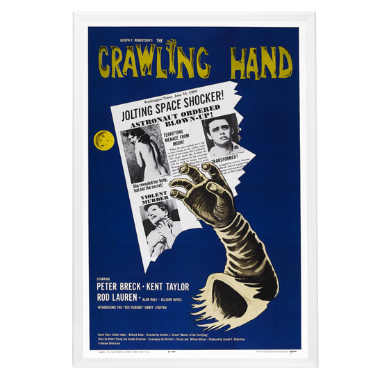 "Crawling Hand" (1963) Framed Movie Poster