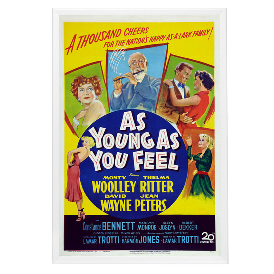 "As Young As You Feel" (1951) Framed Movie Poster