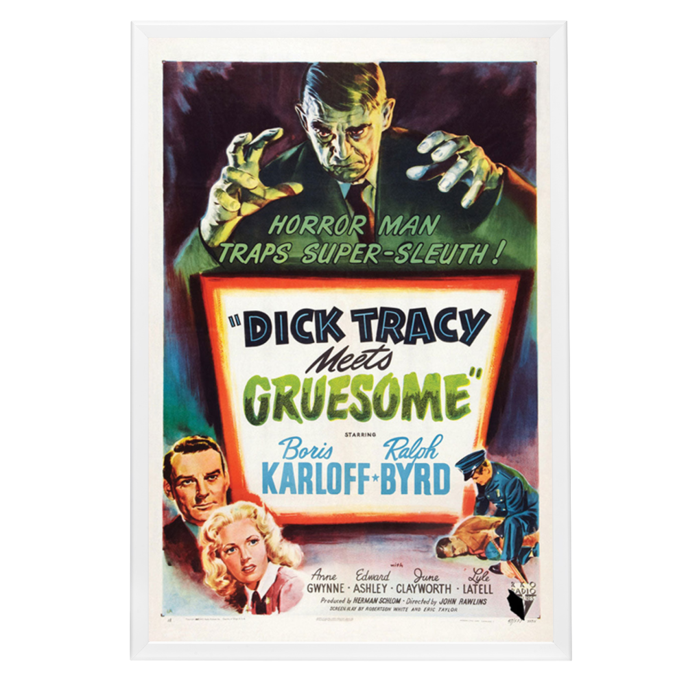 "Dick Tracy Meets Gruesome" (1947) Framed Movie Poster