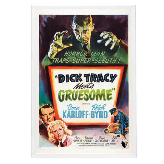 "Dick Tracy Meets Gruesome" (1947) Framed Movie Poster