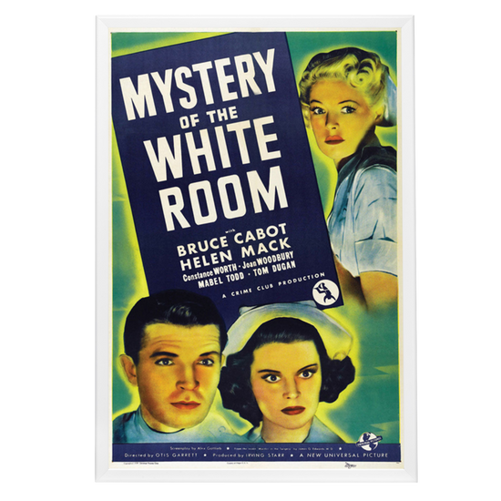 "Mystery Of The White Room" (1939) Framed Movie Poster