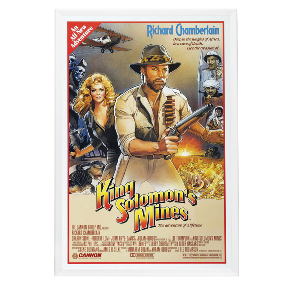 "King Solomon's Mines" (1985) Framed Movie Poster