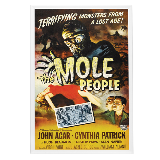 "Mole People" (1956) Framed Movie Poster