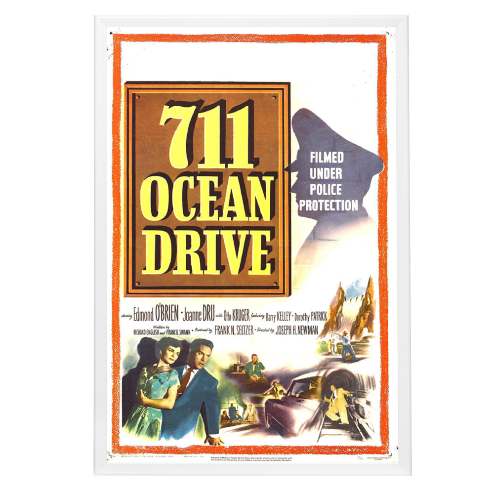"711 Ocean Drive" (1950) Framed Movie Poster