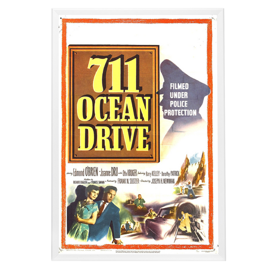 "711 Ocean Drive" (1950) Framed Movie Poster