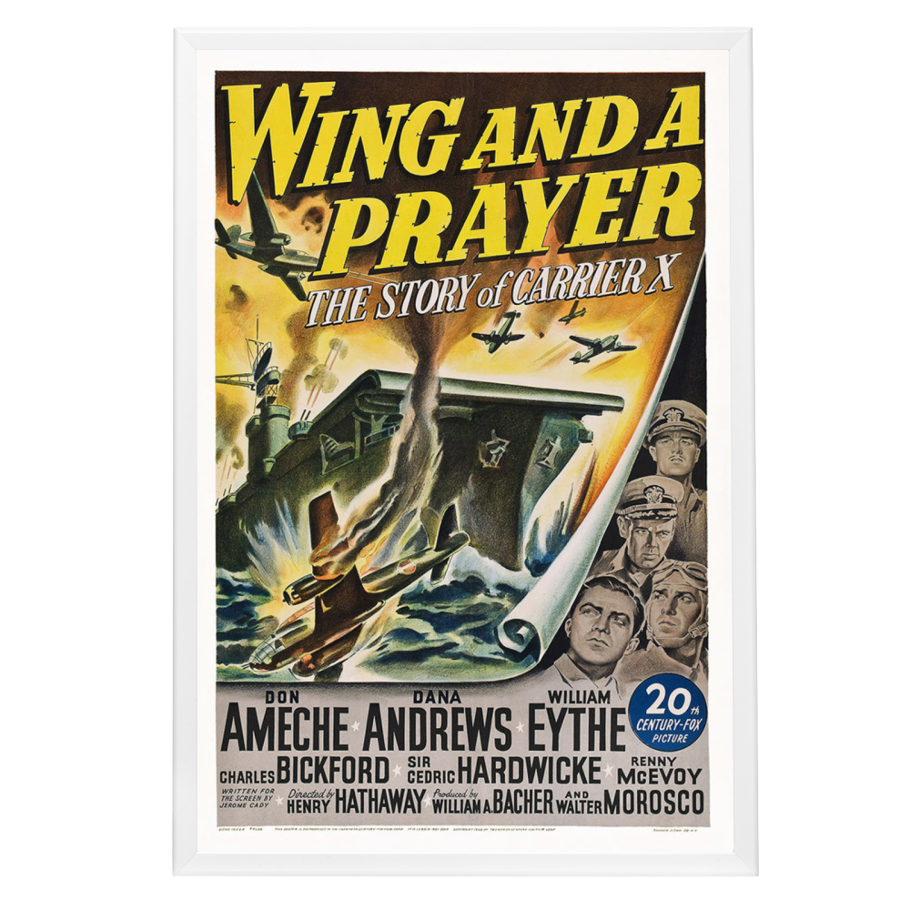 "Wing And A Prayer" (1944) Framed Movie Poster