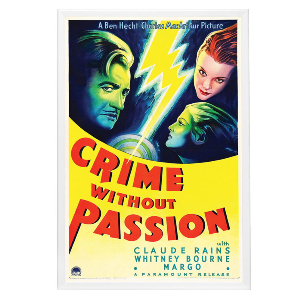 "Crime Without Passion" (1934) Framed Movie Poster