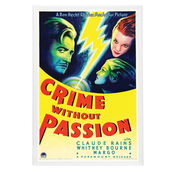 "Crime Without Passion" (1934) Framed Movie Poster