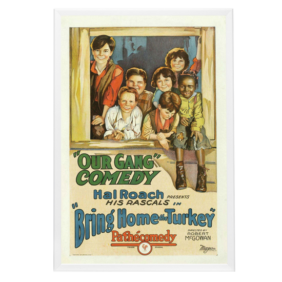 "Bring Home The Turkey" (1927) Framed Movie Poster