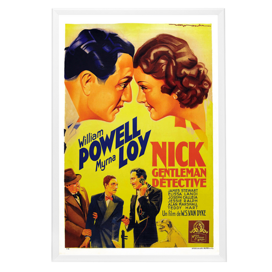 "After The Thin Man  (French)" (1936) Framed Movie Poster