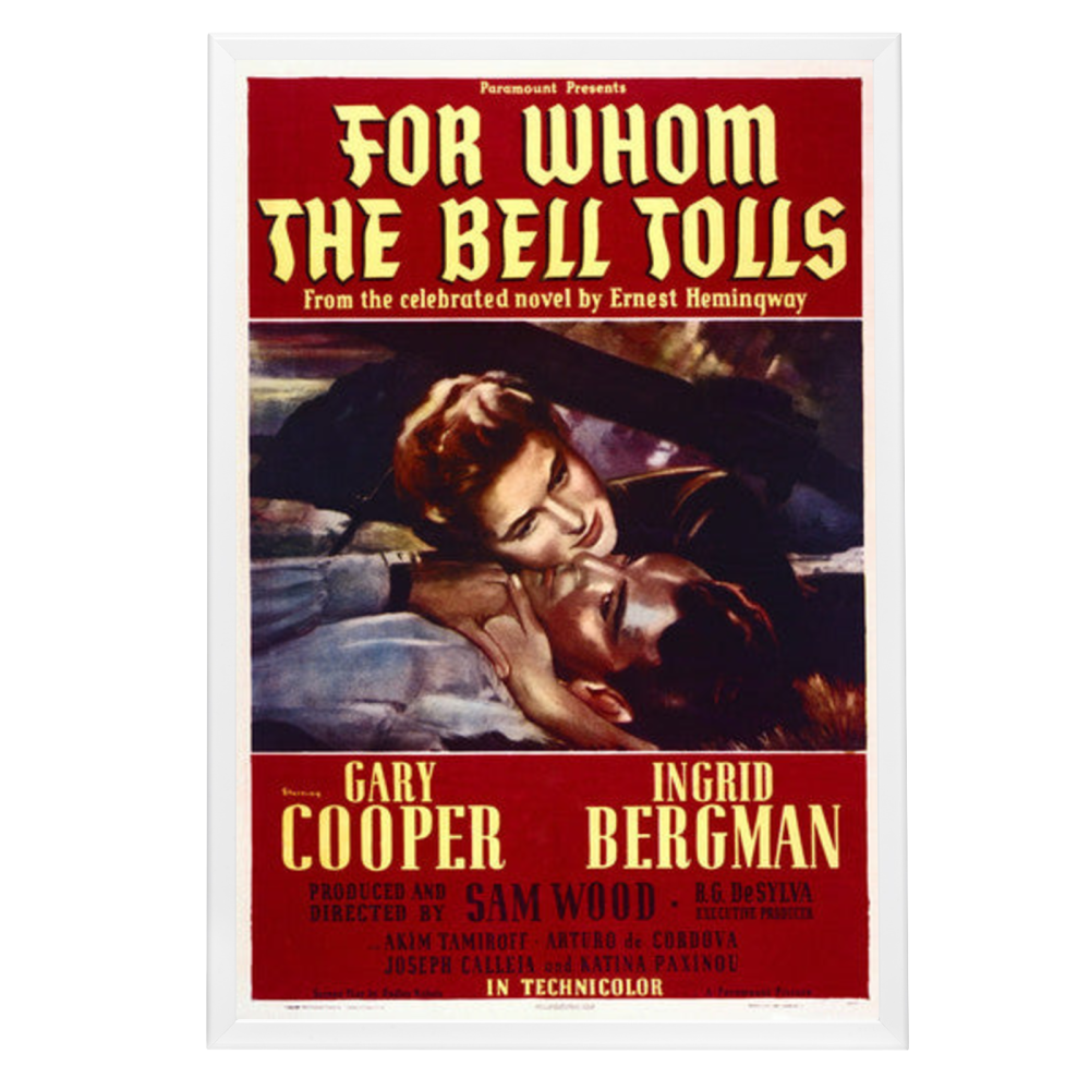 "For Whom the Bell Tolls" (1943) Framed Movie Poster