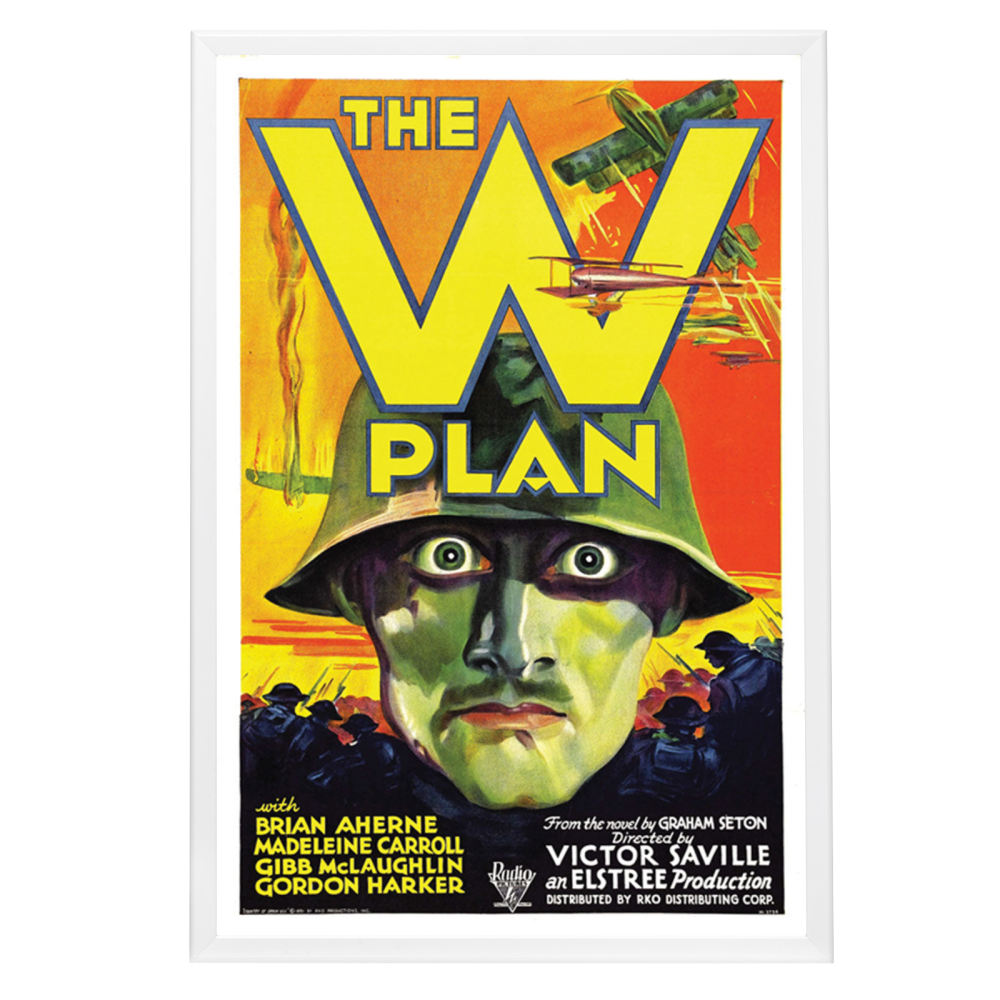 "W Plan" (1931) Framed Movie Poster