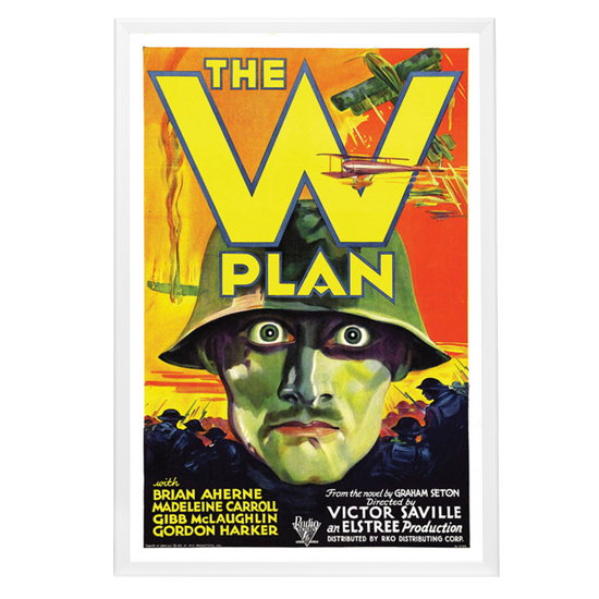 "W Plan" (1931) Framed Movie Poster