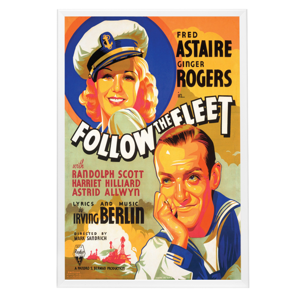 "Follow The Fleet" (1936) Framed Movie Poster