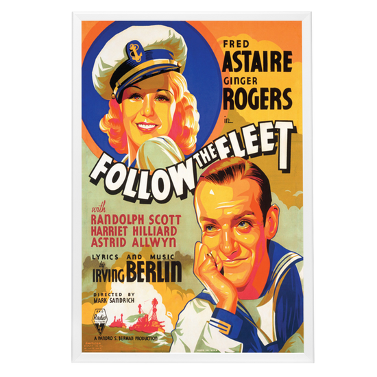 "Follow The Fleet" (1936) Framed Movie Poster