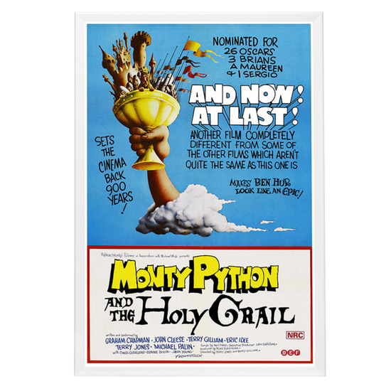 "Monty Python and the Holy Grail" (1975) Framed Movie Poster