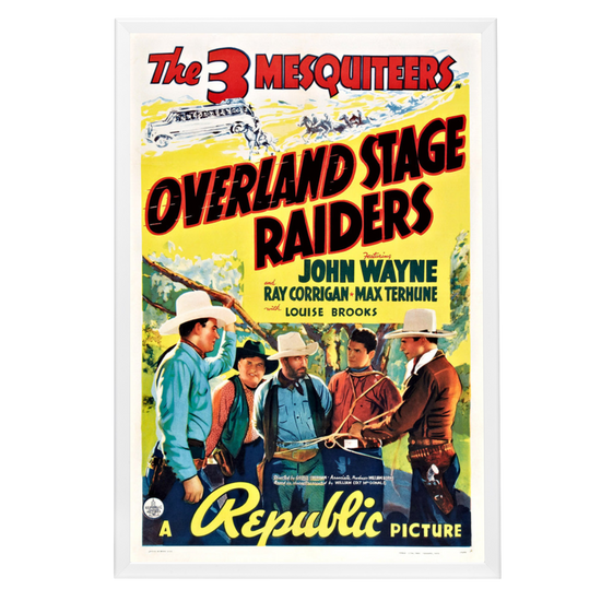 "Overland Stage Raiders" (1938) Framed Movie Poster