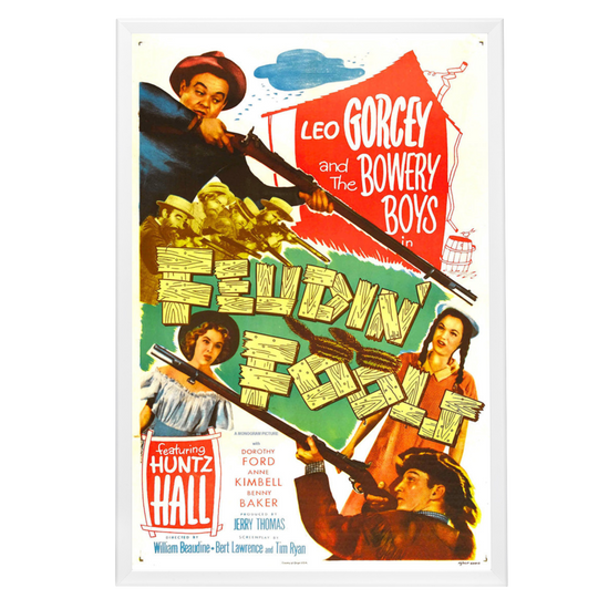 "Feudin' Fools" (1952) Framed Movie Poster