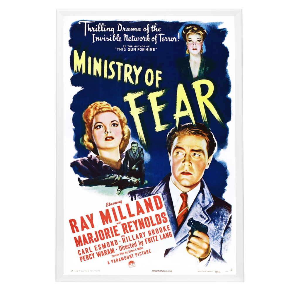 "Ministry Of Fear" (1944) Framed Movie Poster