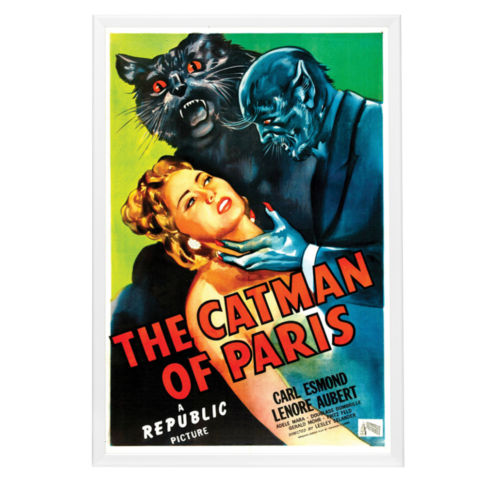"Catman Of Paris" (1946) Framed Movie Poster