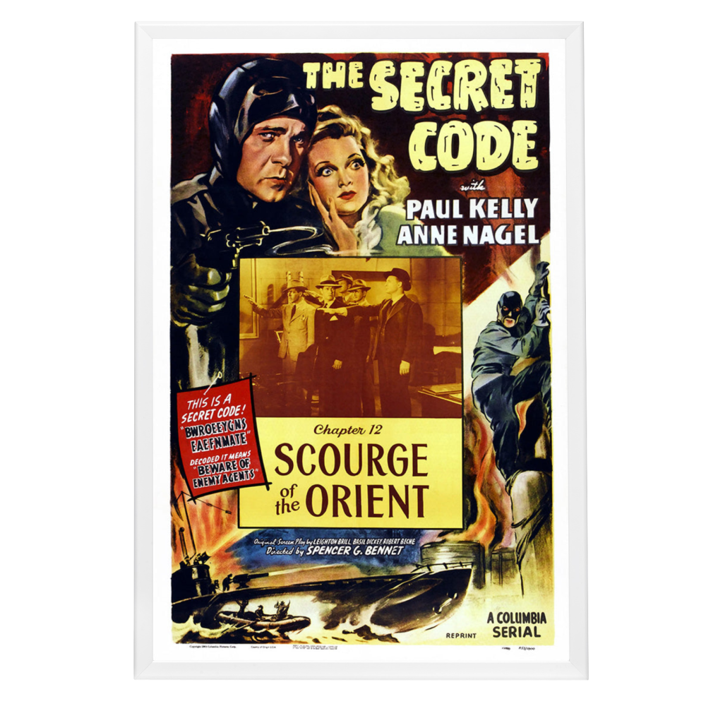 "Secret Code" (1942) Framed Movie Poster