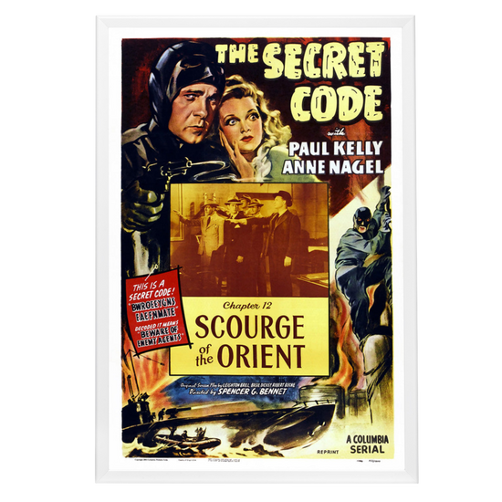 "Secret Code" (1942) Framed Movie Poster